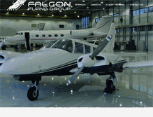 Tablet Screenshot of falconflyingservices.com